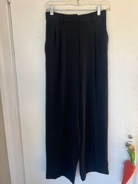 Classic Black Wide-Leg Men’s Dress Pants